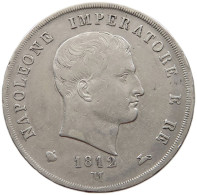 ITALY STATES NAPOLEON I. 5 LIRE 1812 M Napoleon I. (1804-1814, 1815) #t144 0091 - Napoleónicas