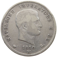 ITALY STATES NAPOLEON I. 5 LIRE 1810 M Napoleon I. (1804-1814, 1815) #t143 0219 - Napoleónicas