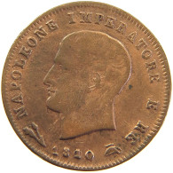 ITALY STATES NAPOLEON I. 3 CENTESIMI 1810 B Napoleon I. (1804-1814, 1815) #t016 0263 - Napoléonniennes