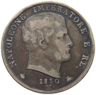 ITALY STATES NAPOLEON I. 2 LIRE 1810 M Napoleon I. (1804-1814, 1815) #t108 0161 - Napoléonniennes