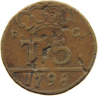 ITALY STATES NAPLES 5 TORNESI 1798 Ferdinando IV (I) Di Borbone, 1759-1816 #s017 0319 - Napoli & Sicilia