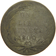 ITALY STATES VENICE VENEZIA LIRA 1800 FRANZ II. 1792-1835 #t138 0083 - Venecia