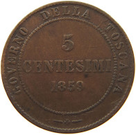ITALY STATES TUSCANY 5 CENTESIMI 1859 Vittorio Emanuele II. #s019 0281 - Toskana