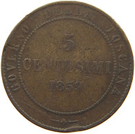 ITALY STATES TUSCANY 5 CENTESIMI 1859 Vittorio Emanuele II. #s060 0083 - Toscane