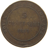 ITALY STATES TUSCANY 5 CENTESIMI 1859 Vittorio Emanuele II. #s060 0083 - Toskana
