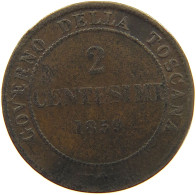 ITALY STATES TUSCANY 2 CENTESIMI 1859  #c039 0157 - Toskana