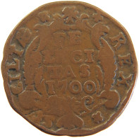 ITALY STATES SICILY GRANO 1700 Carlos II., 1665-1700 #t016 0445 - Sicilia
