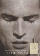 Publicité Papier - Advertising Paper - Armani - Publicités Parfum (journaux)