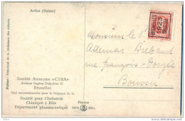 4cp-423: N° 78 B /  Pk:  Phytine Série III /5  Ardez (Suisse) BRUXELLES 1923 BRUSSEL - Sobreimpresos 1922-26 (Alberto I)