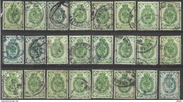 9R-996: 24 Zegels: 2 Kon: Diverse.stempels... Om Verder Uit Te Zoeken... N°39 - Used Stamps