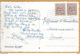 _Op 553: N° 856+856: KNOKKE 1953 + Sorteerstempeltje: Ep: Pk: Blankenberge: Klrine Golf.... - 1951-1975 Heraldischer Löwe (Lion Héraldique)