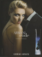 Publicité Papier - Advertising Paper - Armani - Parfumreclame (tijdschriften)