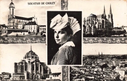 FRANCE - Souvenir De Cholet - Eglise Saint-Pierre - Notre-Dame Et Sacré-Cœur - Panorama - Carte Postale Ancienne - Cholet