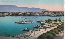 SUISSE - Genève - La Rade - Bateaux - Péniche  - Vue - Colorisé - Carte Postale Ancienne - Genève