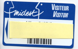 Carte Salon MIDES 1996 Card Magnétique Karte (salon 537) - Cartes De Salon Et Démonstration