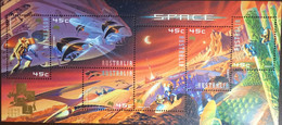 Australia 2001 Hong Kong Mars Exploration Space Minisheet MNH - Mint Stamps