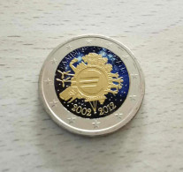 GRECE 2012 - 10 ANS DE L'EURO -  2 EUROS COMMEMORATIVE  -  VERSION COULEUR - Grecia