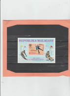 Rep. Malagasy 1976   - "Giochi Olimpici Invernali  Innsbruck '76" - Foglietto Used - Inverno1976: Innsbruck