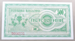 MACEDONIA 500 DENARS 1992  #alb050 1037 - Macédoine Du Nord