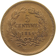 LUXEMBOURG 5 CENTIMES 1854 Willem III. 1849-1890 #c010 0105 - Luxembourg