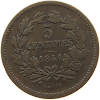 LUXEMBOURG 5 CENTIMES 1854 Willem III. 1849-1890 #a011 0459 - Luxembourg