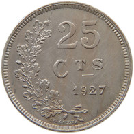 LUXEMBOURG 25 CENTIMES 1927 Charlotte (1919-1964) #c065 0267 - Luxembourg