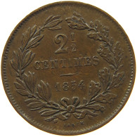 LUXEMBOURG 2 1/2 CENTIMES 1854 Willem III. 1849-1890 #s020 0271 - Luxembourg