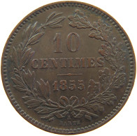 LUXEMBOURG 10 CENTIMES 1855 Willem III. 1849-1890 #s004 0165 - Luxembourg