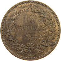 LUXEMBOURG 10 CENTIMES 1855 A Willem III. 1849-1890 #c003 0151 - Luxembourg