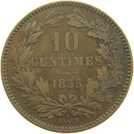 LUXEMBOURG 10 CENTIMES 1855 Willem III. 1849-1890 #a062 0245 - Luxembourg