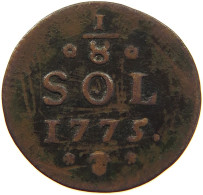 LUXEMBOURG 1/8 SOL 1775 Maria Theresia (1740-1780) #c002 0171 - Luxembourg