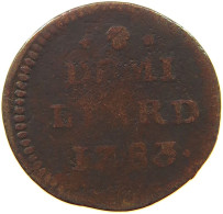 LUXEMBOURG 1/2 LIARD 1783 JOSEPH II. (1765-1790) #a086 0233 - Luxembourg