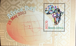South Africa 2003 Africa Day Minisheet MNH - Unused Stamps