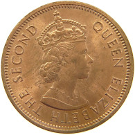 MAURITIUS 2 CENTS 1969 Elizabeth II. (1952-2022) #s023 0309 - Mauricio