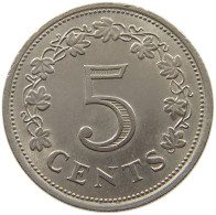 MALTA 5 CENTS 1972  #s072 0595 - Malte