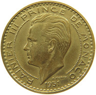 MONACO 20 FRANCS 1951 Rainier III. (1949-2005) #s035 0575 - 1949-1956 Old Francs