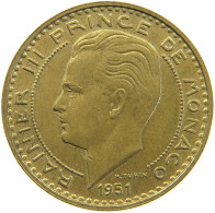 MONACO 20 FRANCS 1951 Rainier III. (1949-2005) #c016 0115 - 1949-1956 Old Francs