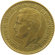 MONACO 20 FRANCS 1951 Rainier III. (1949-2005) #a094 0583 - 1949-1956 Alte Francs