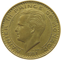 MONACO 20 FRANCS 1951 Rainier III. (1949-2005) #c011 0791 - 1949-1956 Old Francs