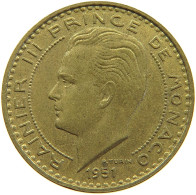 MONACO 20 FRANCS 1951 Rainier III. (1949-2005) #a081 0083 - 1949-1956 Old Francs