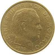 MONACO 20 CENTIMES 1962 Rainier III. (1949-2005) #a094 0497 - 1960-2001 Nouveaux Francs