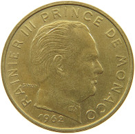 MONACO 20 CENTIMES 1962 Rainier III. (1949-2005) #a094 0487 - 1960-2001 New Francs