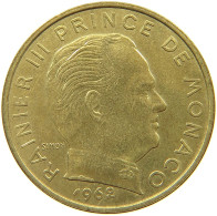 MONACO 20 CENTIMES 1962 Rainier III. (1949-2005) #a094 0475 - 1960-2001 New Francs