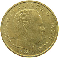 MONACO 20 CENTIMES 1962 Rainier III. (1949-2005) #a094 0471 - 1960-2001 Francos Nuevos