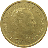 MONACO 10 CENTIMES 1962  #s073 0803 - 1960-2001 Nieuwe Frank