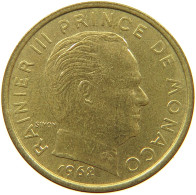 MONACO 10 CENTIMES 1962  #a094 0723 - 1960-2001 New Francs