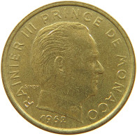 MONACO 10 CENTIMES 1962  #a094 0721 - 1960-2001 Nouveaux Francs