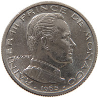 MONACO 1/2 FRANC 1965  #a061 0693 - 1960-2001 Nieuwe Frank