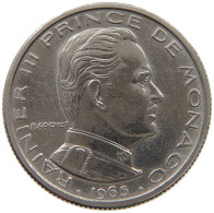 MONACO 1/2 FRANC 1965  #a072 0753 - 1960-2001 Nouveaux Francs