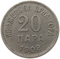 MONTENEGRO 20 PARA 1908  #t145 0167 - Yougoslavie